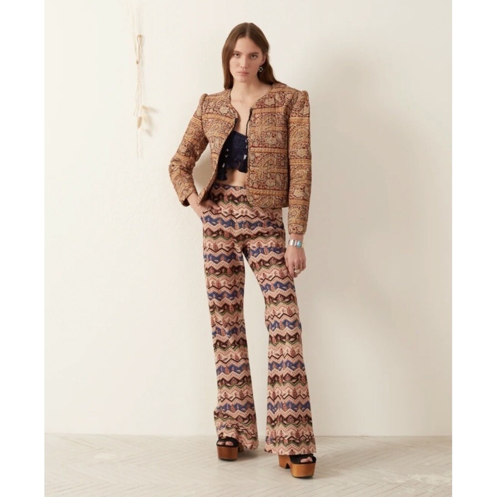 NWT alix of bohemia Camille Pasha Paisley Reverso‎ Jacket Size M Bohemian blazer